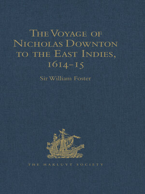 cover image of The Voyage of Nicholas Downton to the East Indies,1614-15